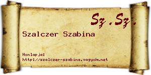 Szalczer Szabina névjegykártya